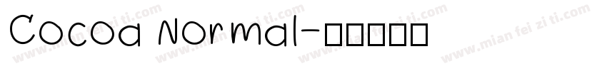 Cocoa Normal字体转换